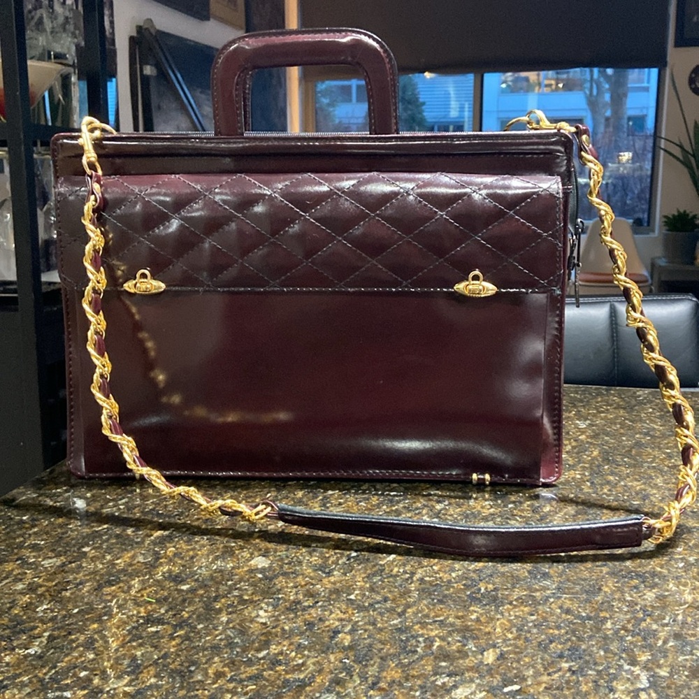 🇺🇸 Vintage Leather Briefcase- 1990’s - Picture 2 of 16
